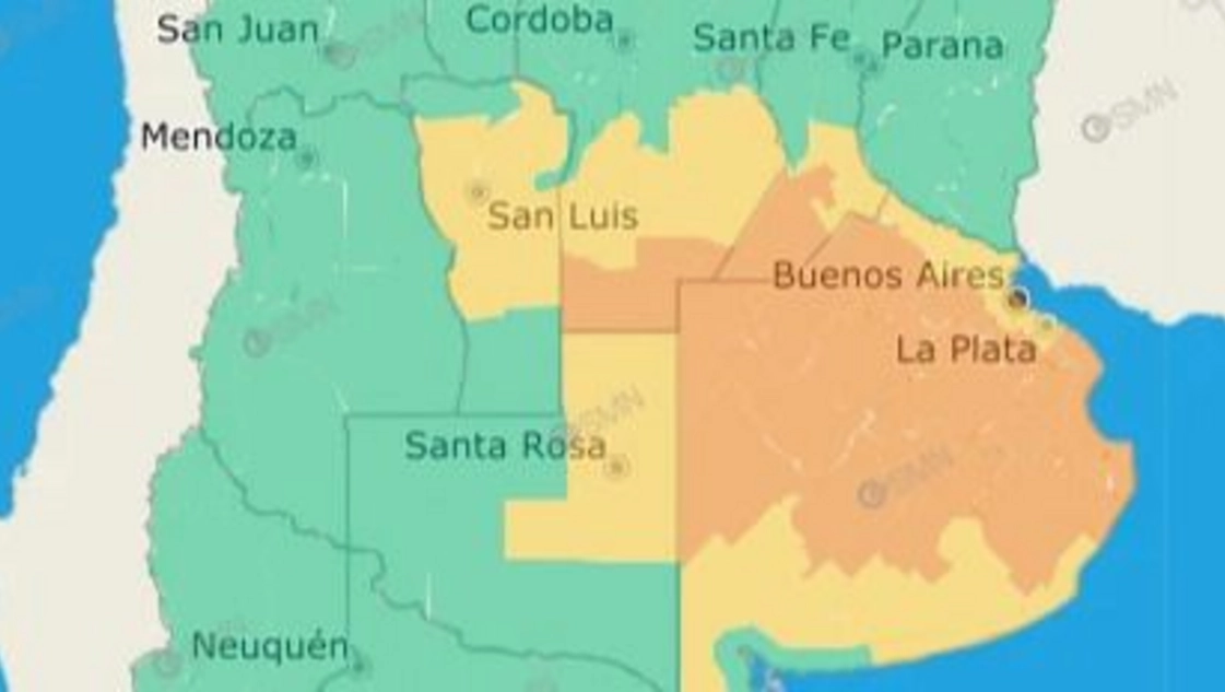 Alerta meteorológico por tormentas fuertes En LA Pampa