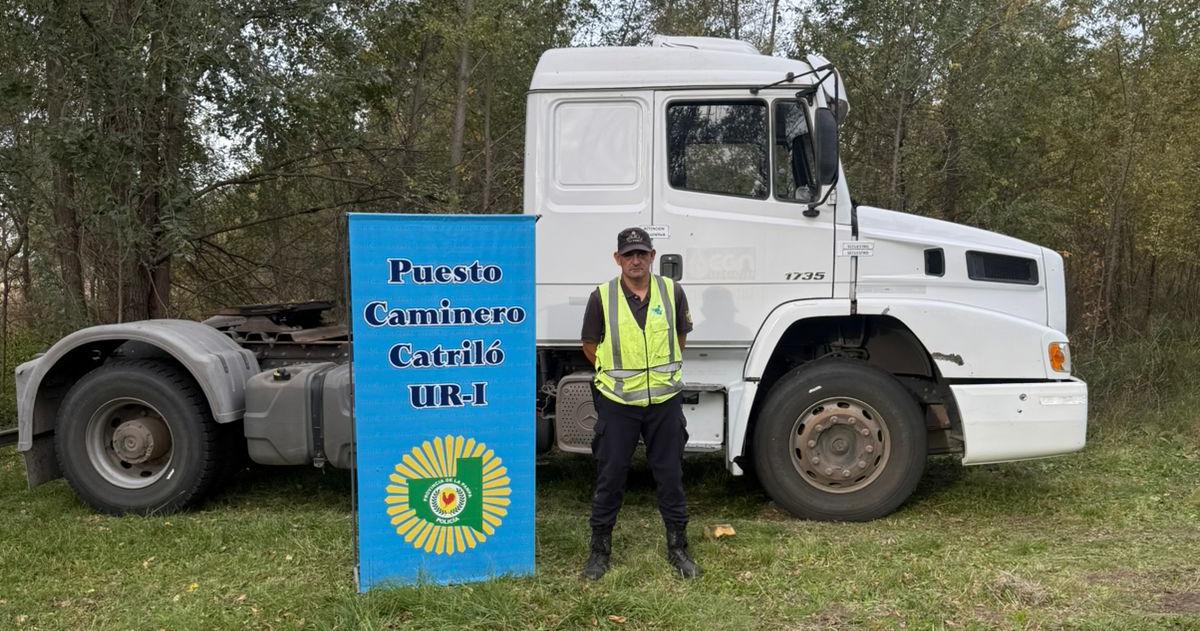 Catriló: Interceptan un camión que era buscado por la justicia desde 2020