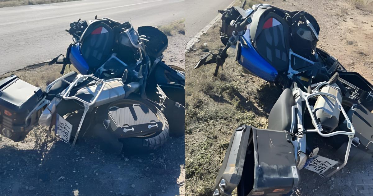 Motociclista brasileño herido al chocar con un jabalí en la Ruta 152