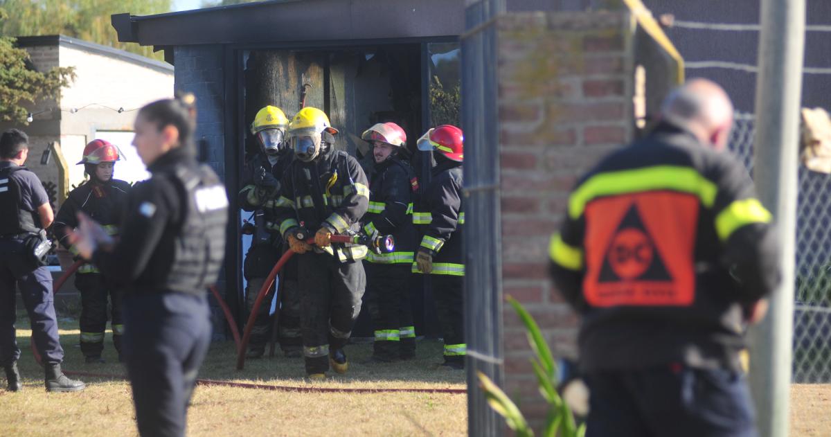 Pico: se incendió un quincho de una casa en la Circunvalación