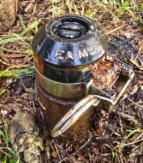 Hallaron una granada de mano militar en la zona de quintas de Intendente Alvear