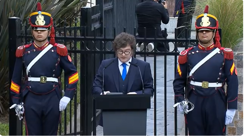 Milei reclamó por la soberanía de Malvinas y anunció inversión en equipamiento militar