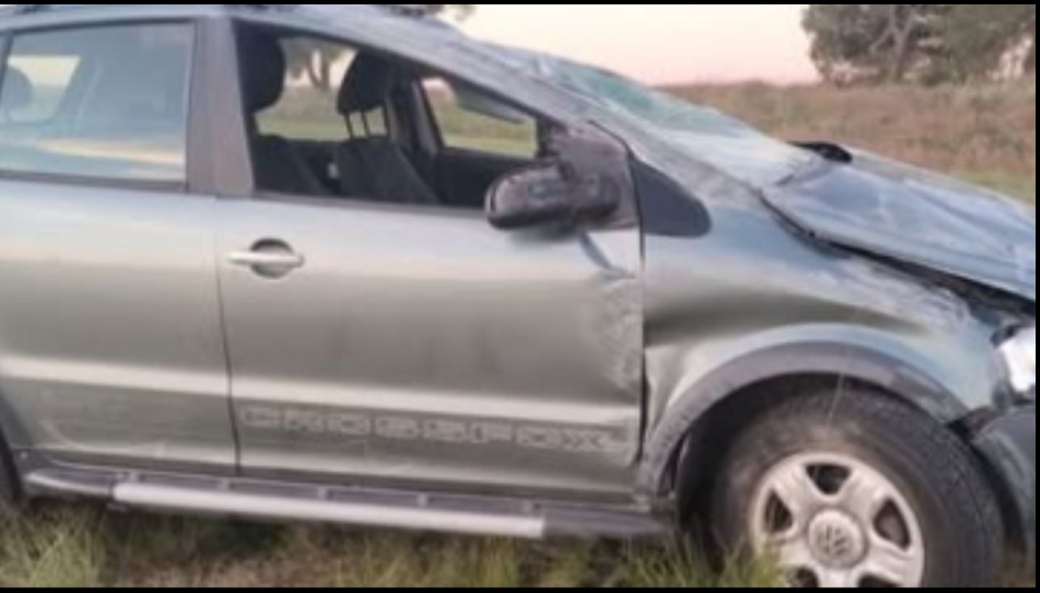 Tremendo accidente en Ruta Provincial 1: quiso evitar un pozo y terminó volcando