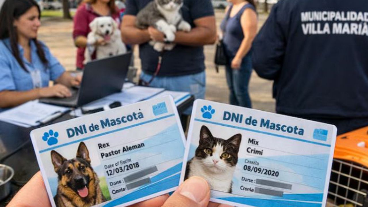 La provincia de Córdoba lanzó el DNI obligatorio para perros y gatos