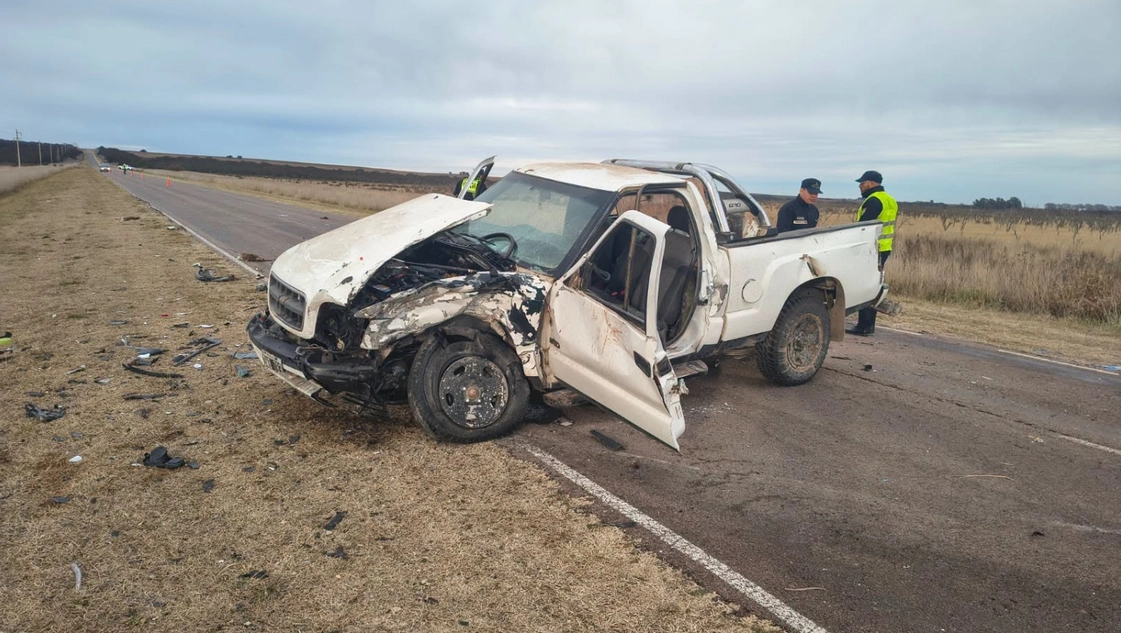 Cazadres Furtivos provocaron un siniestro vial en la RP1.