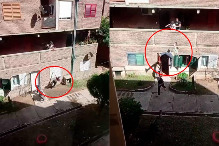 [VIDEO] Feroz pelea en el barrio Malvinas rojo: arrojaron a dos hombres desde el primer piso