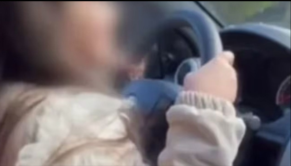 Polémica por un video en el que una nena de 9 años aparece manejando un auto-Mira