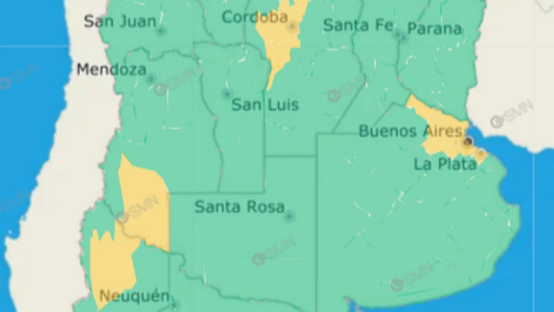 Alerta meteorológica por tormentas intensas