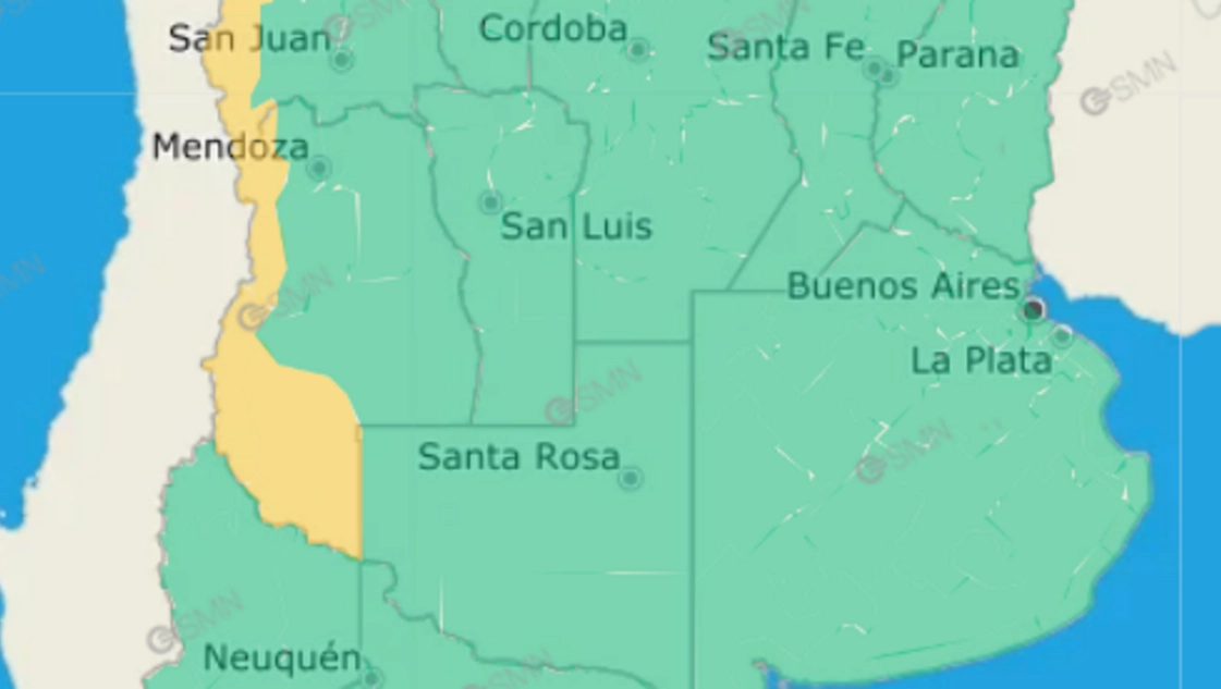 Alerta meteorológica por tormentas fuertes