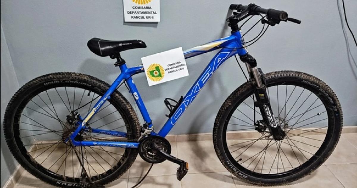 Rancul: un padre entregó una bicicleta robada por su hijo
