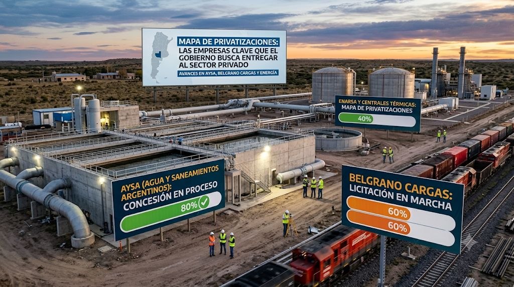 Mapa de privatizaciones: las empresas clave que el Gobierno busca entregar al sector privado