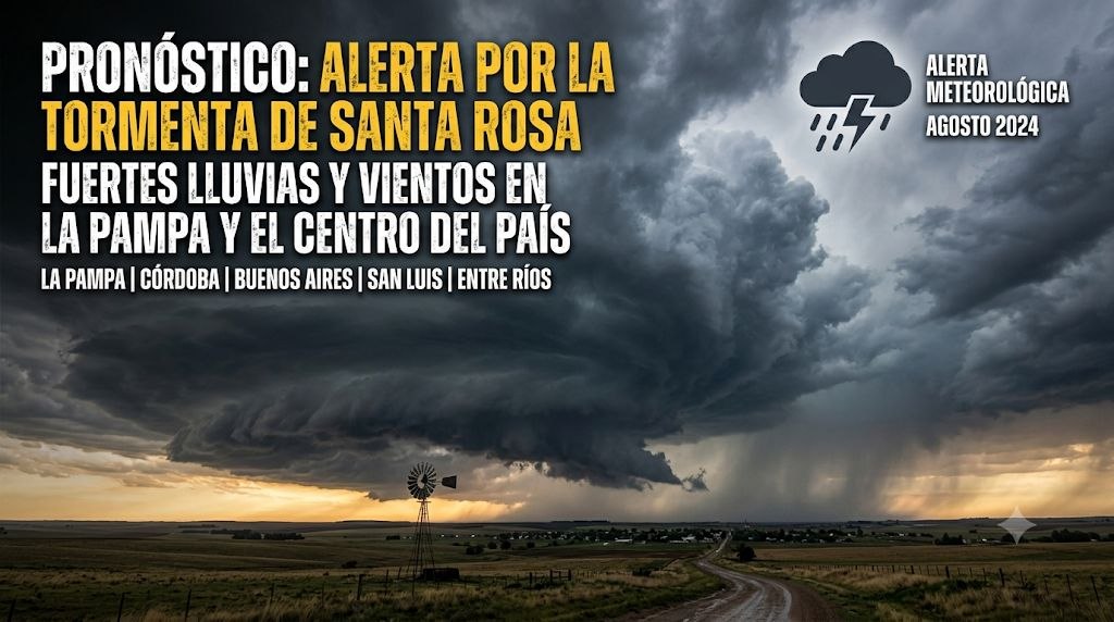 ¿Se viene la Tormenta de Santa Rosa? La Pampa se prepara para un fuerte cambio del tiempo