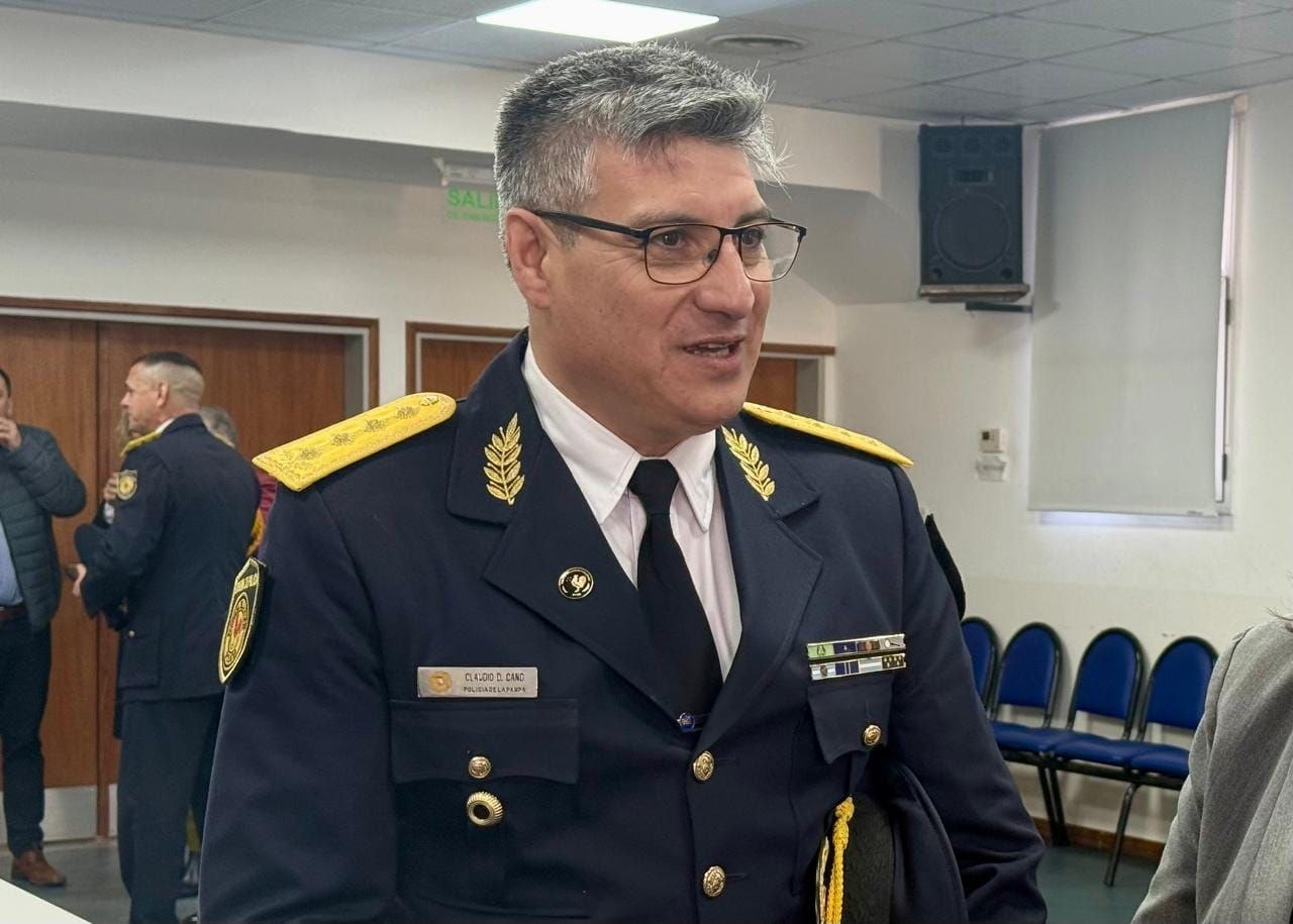 “Estamos a pie firme y capacitándonos para enfrentar las nuevas modalidades del delito”: Claudio Cano, jefe de la Policía de La Pampa