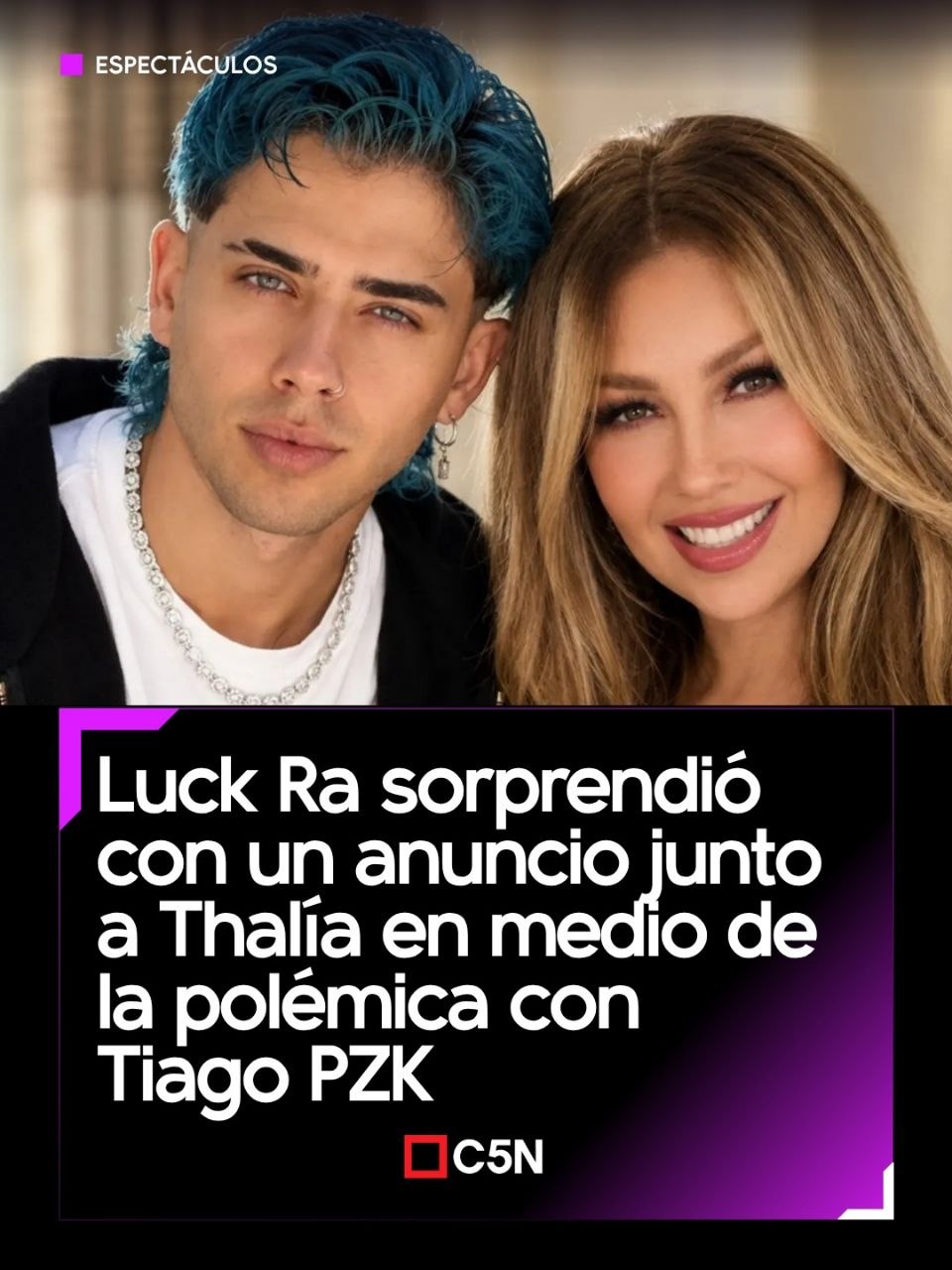 Luck Ra sorprendió junto a Thalía en medio de la polémica con La Joaqui y Tiago PZK: “A quién le importa”