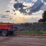 Se incendió un tractor mientras sembraba cerca de General Pico