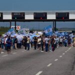 Protesta de estatales en el peaje Córdoba-Carlos Paz: terminó la movilización y se normaliza el tránsito