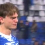 Nico Paz erró un penal en el minuto 98 (el tercero desde que está en Como) y se fue llorando