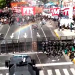 La CGT marcha al Congreso contra la reforma laboral mientras el Senado debate el proyecto