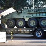 Llegan a Toay los blindados Stryker 