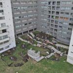 Así vivieron los vecinos del edificio de Parque Patricios el derrumbe del techo del estacionamiento subterráneo