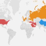 Conflicto globalizado: el mapa que muestra los más de 20 países involucrados en la guerra de Irán