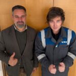 Tras su reunión con el líder de Vox, Javier Milei habla en un evento de la ultraderecha en Madrid