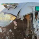 Muerte y milagro en un choque frontal en la ruta 35 