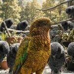 Solo contra todos: el secreto del loro sin pico que tiene una discapacidad y es el alfa de su grupo sin favores