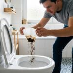 Por qué hay que tirar café usado en el inodoro