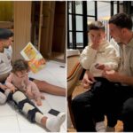 Cuti Romero mostró cómo se recupera de su lesión junto a sus hijos: la visita de Dibu Martínez y el mensaje de Enzo Fernández