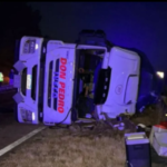 Ruta 35: El camionero que volcó tenía más de 2 gramos de alcohol en sangre