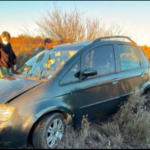 Una conductora se durmió al volante y volcó cerca de Santa Isabel