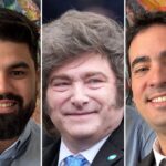 Milei aparece en un evento con los dos nuevos funcionarios del Gobierno y con el hijo de Milton Friedman