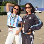 El impactante look de Pampita y Zaira Nara para el duelo de Argentina vs. Austria