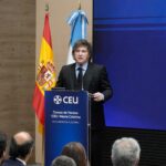 Milei criticó al socialismo en Madrid en medio de las denuncias de corrupción contra el gobierno de Sánchez