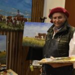 “Minga de rodillas”: expone en la Rural el pintor de un cuadro que reflejó un momento muy tenso en el país