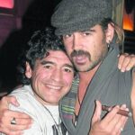 Colin Farrell recordó el momento en el que besó en la boca a Diego Maradona: “Una de las mejores noches de mi vida”
