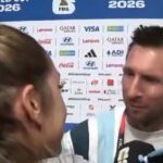 El ida y vuelta de Messi con Sofi Martínez en zona mixta: “Si te miro porque te miro, si te saludo porque te saludo”