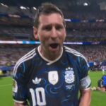 El desahogo de Messi tras el agónico triunfo de la Argentina ante Inglaterra para meterse en la final