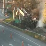 Una fuga de gas en un caño de alta presión provocó caos de tránsito en la Autopista Dellepiane