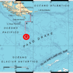 Un sismo de magnitud 5,9 se registró al sur de Ushuaia.